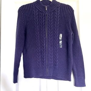 Lands End Zip Up Sweater